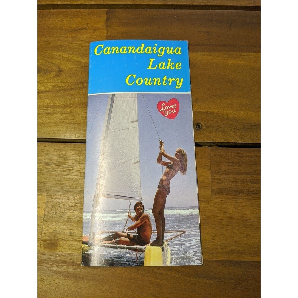 Vintage Canandaigua Lake Country Map Brochure